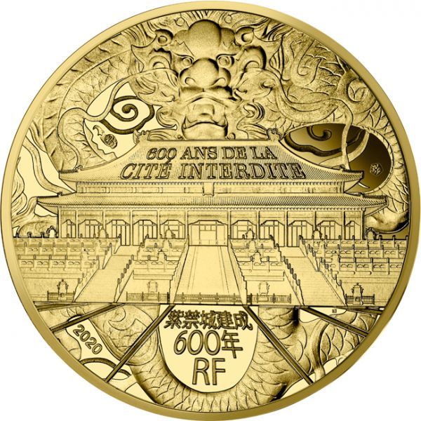 50 Euro Zlatá mince 600 let Zakázaného města