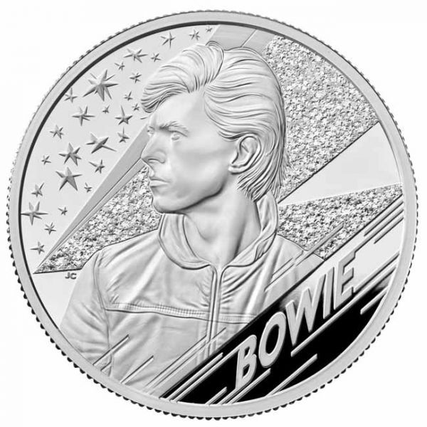 5 libra Stříbrná mince David Bowie 2 Oz