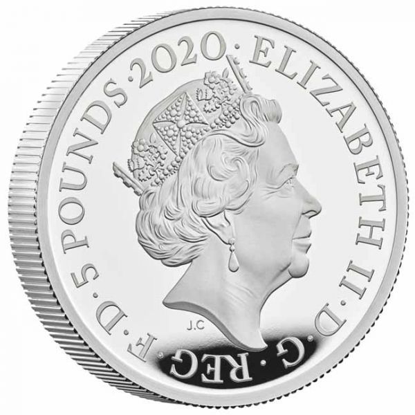 5 libra Stříbrná mince David Bowie 2 Oz