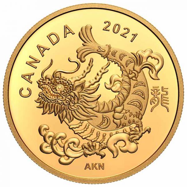 Triumfální drak- zlatá mince PP