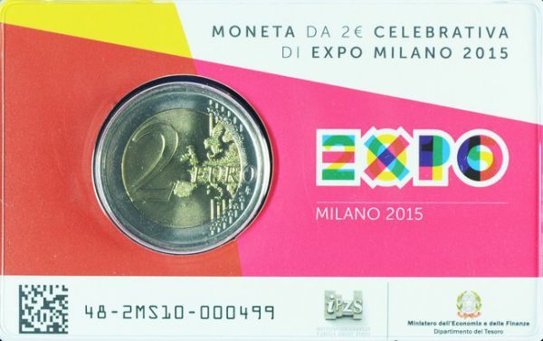 2 Euro CuNi EXPO 2015 Mailand UN