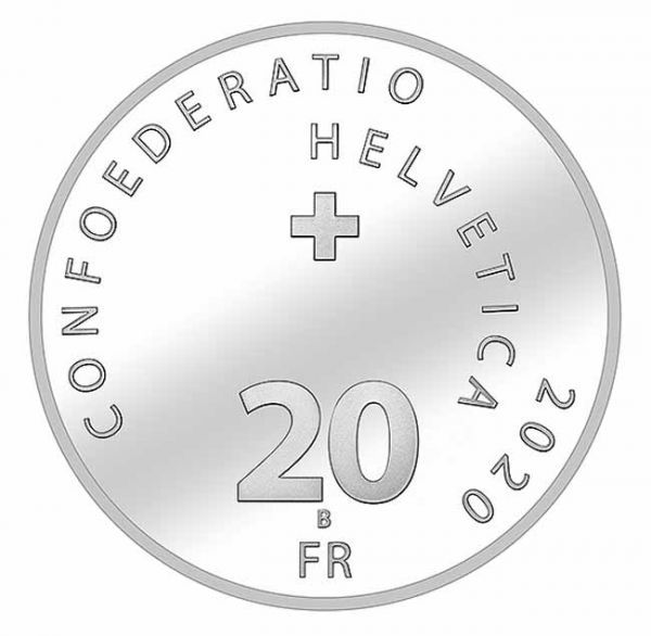 20 frank Stříbrná mince Průsmyk Susten PP