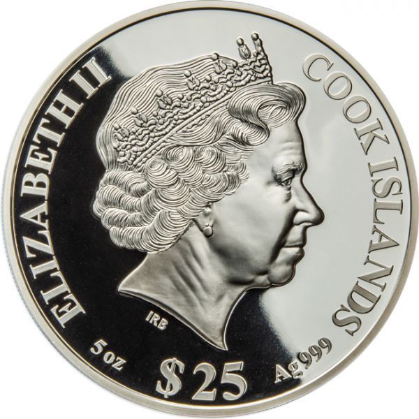 25 dolar Stříbrná mince s perletí Lunární Tygr 5 Oz 