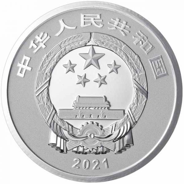 Čínský Nový rok 2021, stříbrná mince