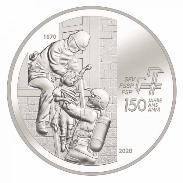 Švýcarská hasičská asociace, stříbrná mince