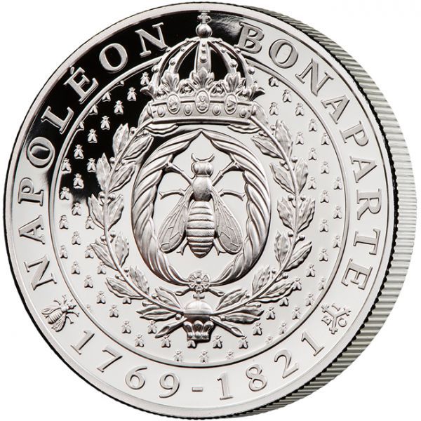 1 libra Stříbrná mince Napoleon Bonaparte - Včela 1 Oz