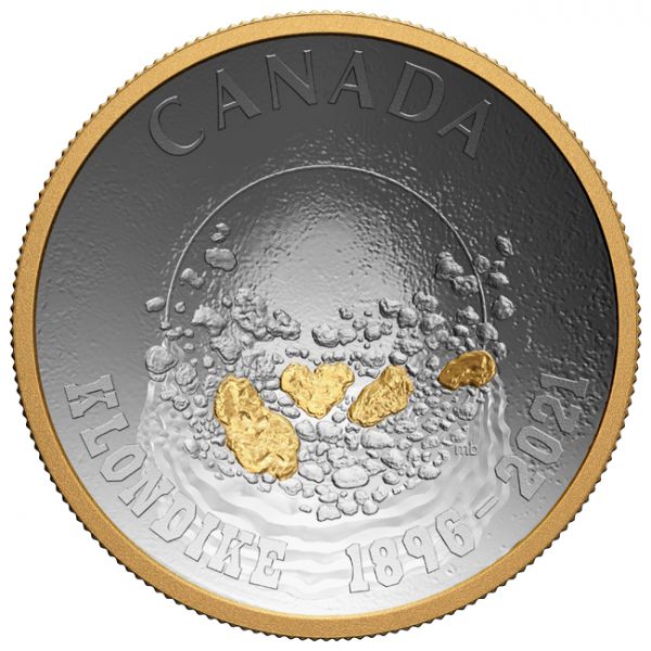 25 dolar Stříbrná mince 125 let zlaté horečky - Klondike