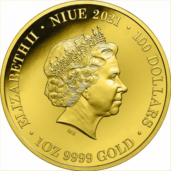 100 dolar Zlatá mince Austrálie v noci: Dingo 1 Oz
