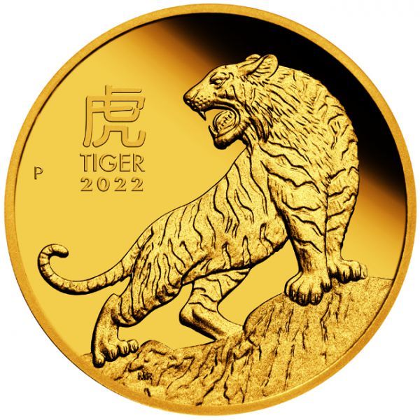 15 dolar Zlatá mince Lunární Tygr 1/10 Oz