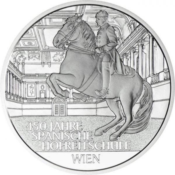 20 Euro Stříbrná mince 450 let Španělské jezdecké školy PP