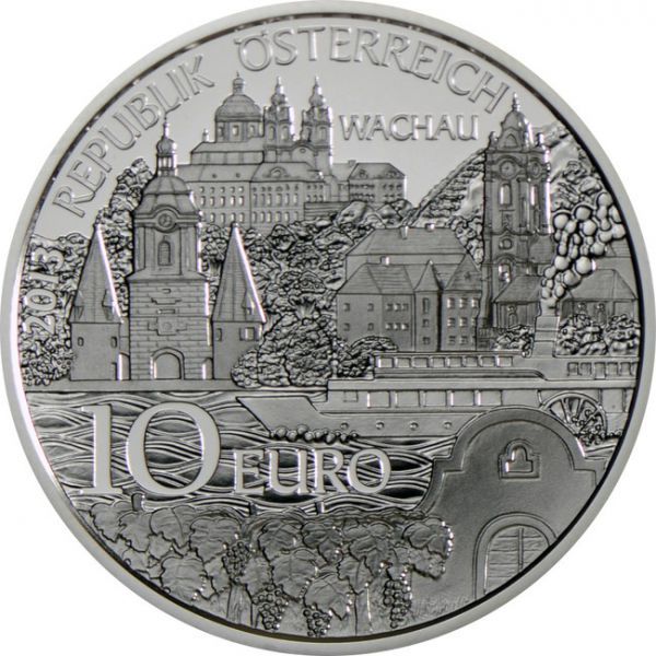 10 Euro Stříbrná mince Dolní Rakousko PP