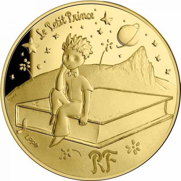 Malý princ - Kniha , 1/4 oz zlata                          
