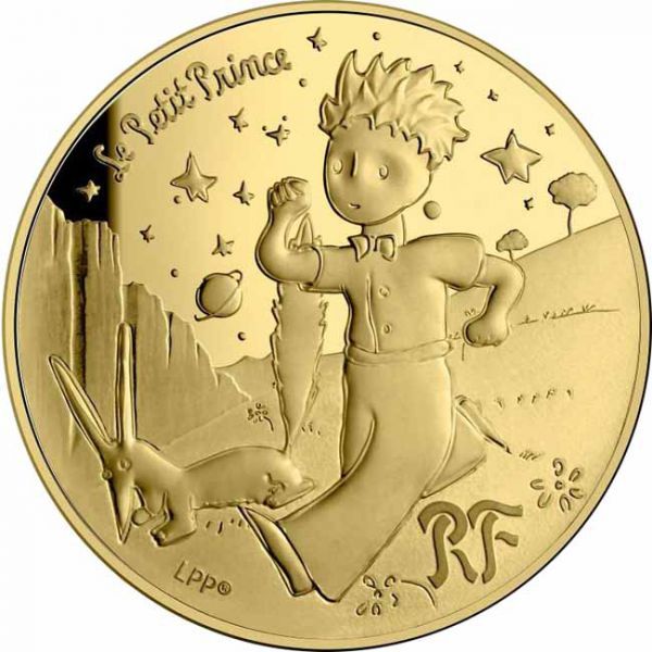Malý princ - Liška, 1/4 oz zlata                           