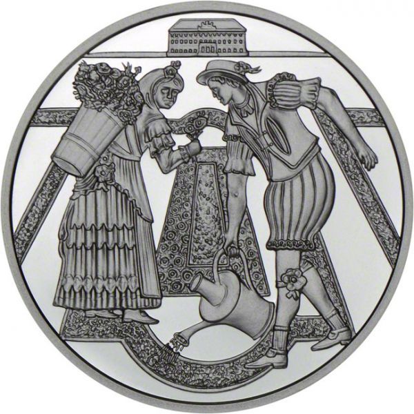 10 Euro Stříbrná mince Hradní nádvoří PP
