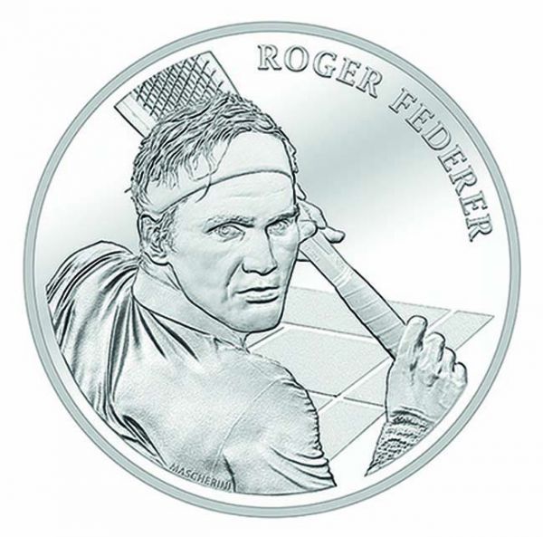 Stříbrná mince Blistr Roger Federer