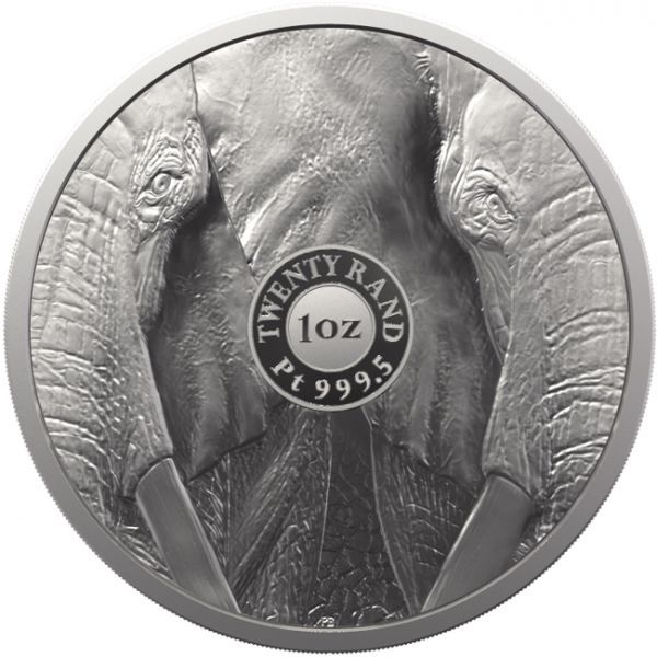 Platinová mince: Velká pětka  Slon 1 Oz PP