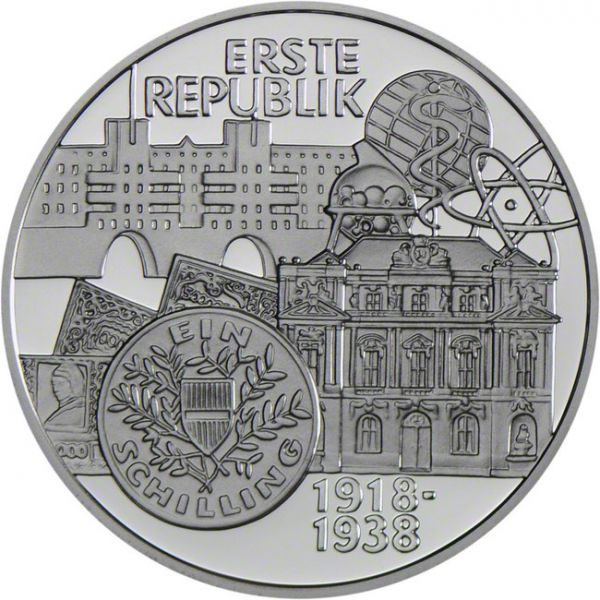 100 Šilinků Stříbrná mince První republika PP