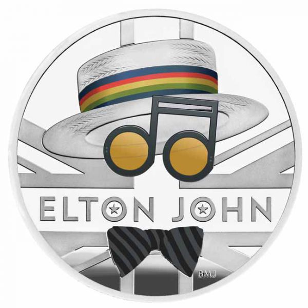 Stříbrná mince Elton John