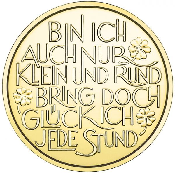 Zlatá mince Šťastný token 2022