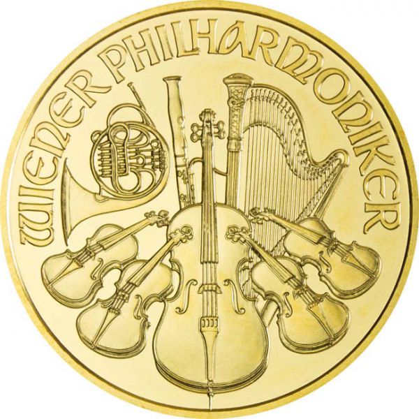 Vídeňští filharmonici 1 unce zlata 2008