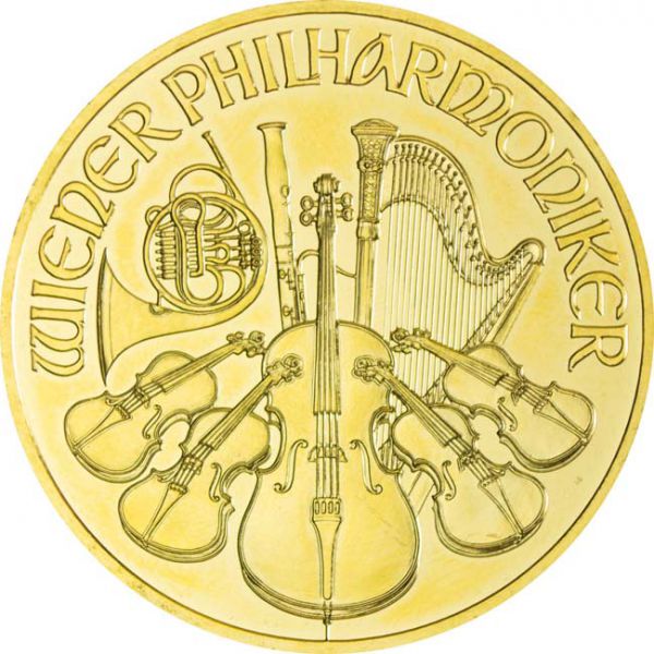Vídeňští filharmonici 1 unce zlata 2012