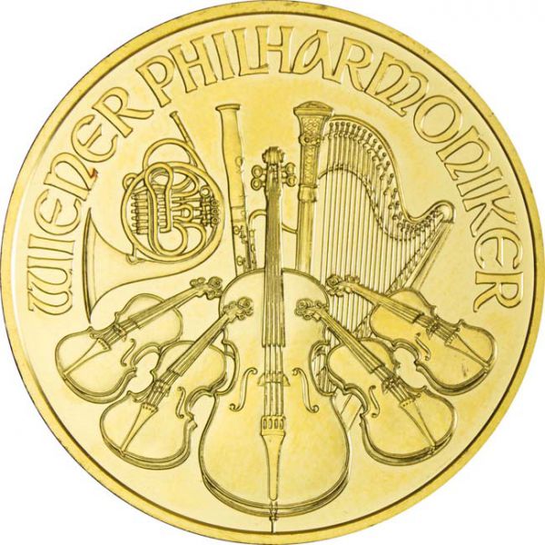 Vídeňští filharmonici 1 unce zlata 2017