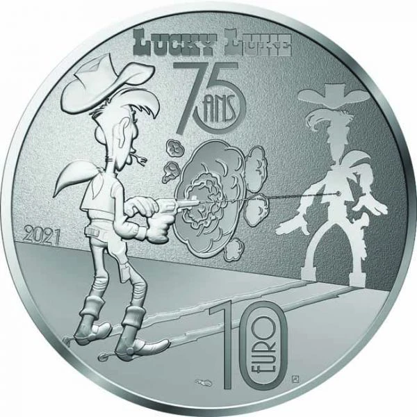 10 Euro stříbrná mince Šťastný Luke