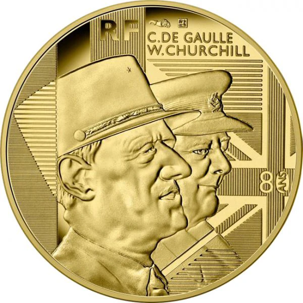 De Gaulle & Churchill - 0,5 g zlata