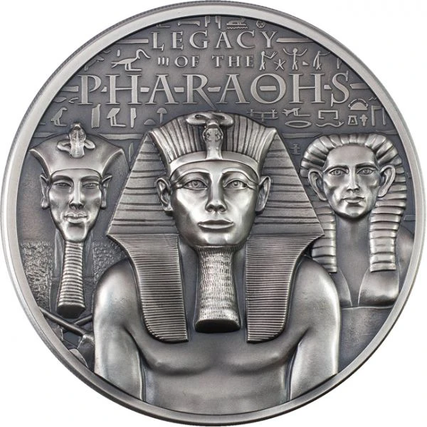 Legacy of the Pharaohs 3 unce stříbro starožitné provedení