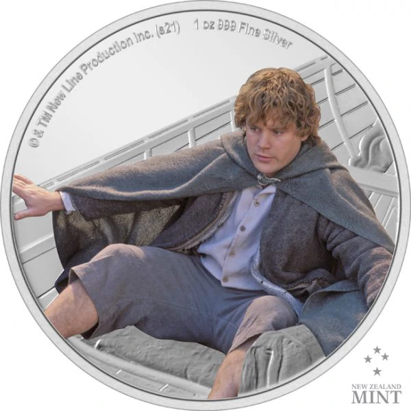 The Lord of the Rings: Samwise Gamgee - 1 unce stříbra/barevná
