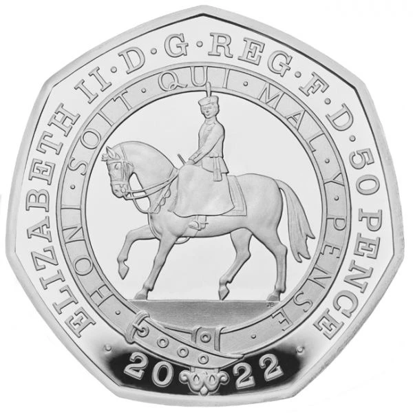 Platinjubiläum - Königin Elisabeth II.- 50p Silber
