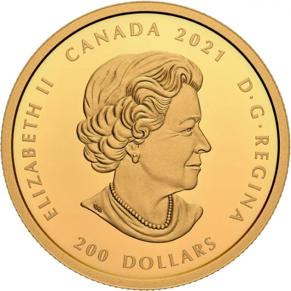 200 dolar zlatá mince Forevermark Black Label Oval