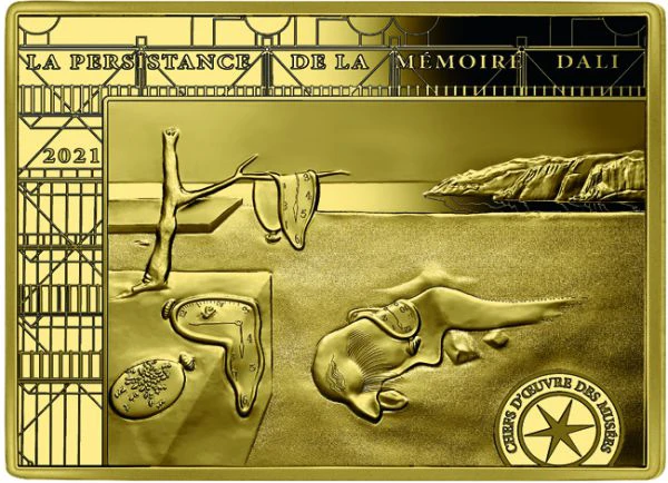 50 Euro The Persistence of Memory 1/4 unce zlata