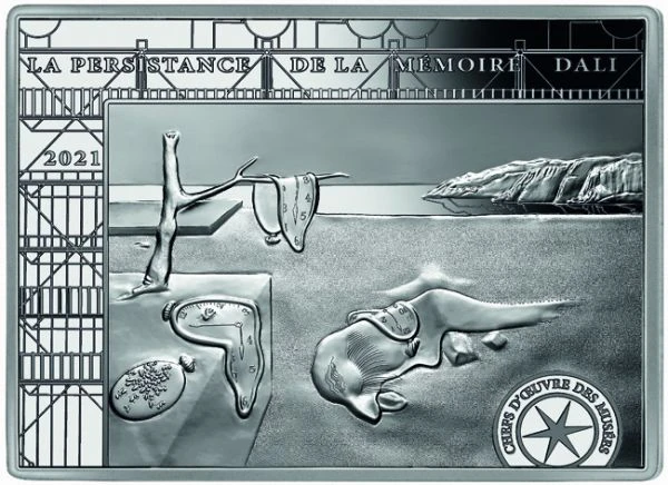 50 Euro Persistence of Memory ve 100g jemného stříbra