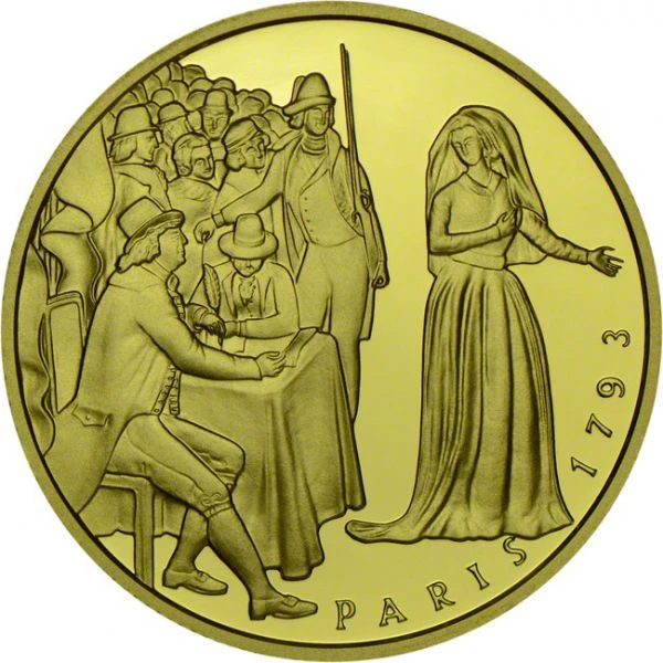 1000 šilink Zlatá mince Marie Antoinetta