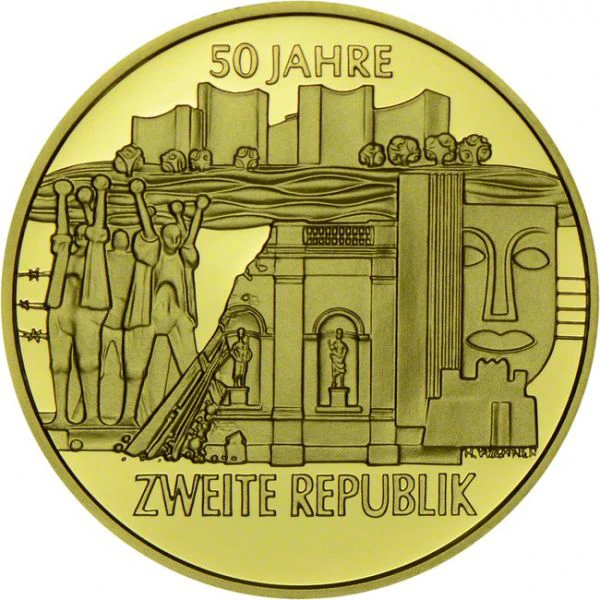 Druhá rakouská republika, zlatá mince
