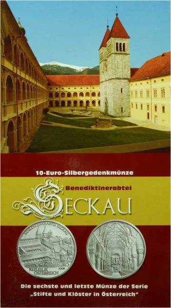 10 Euro Stříbrná mince Opatství Steckau PN