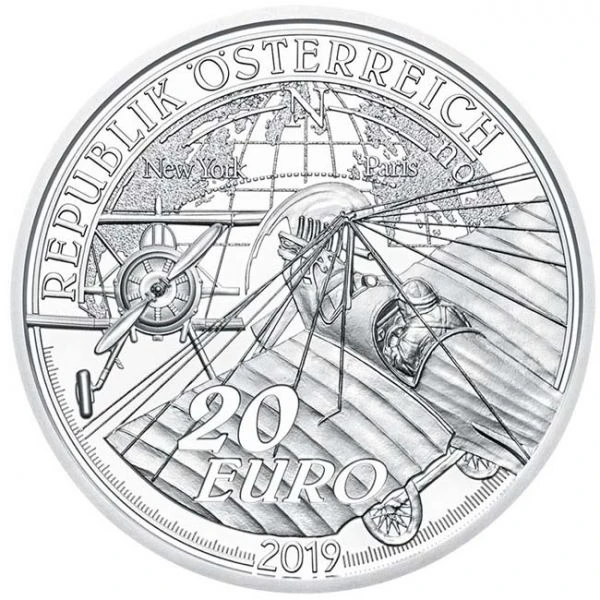 20 Euro Stříbrná mince Éra motorových letadel PP
