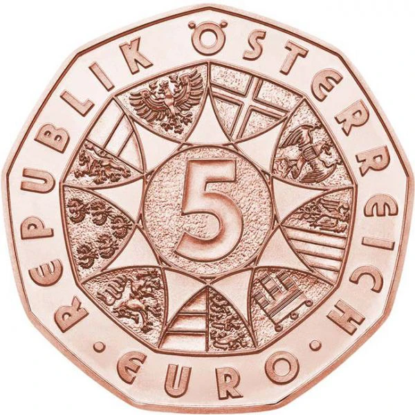5 Euro Měděná mince Jarní probuzení