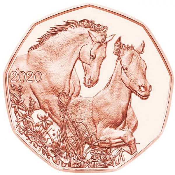 5 Euro Měděná Velikonoční mince 2020