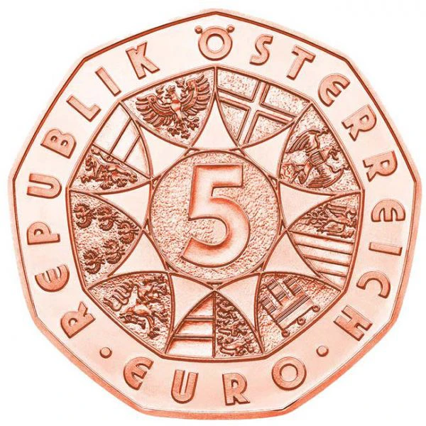 5 Euro Měděná Velikonoční mince 2020