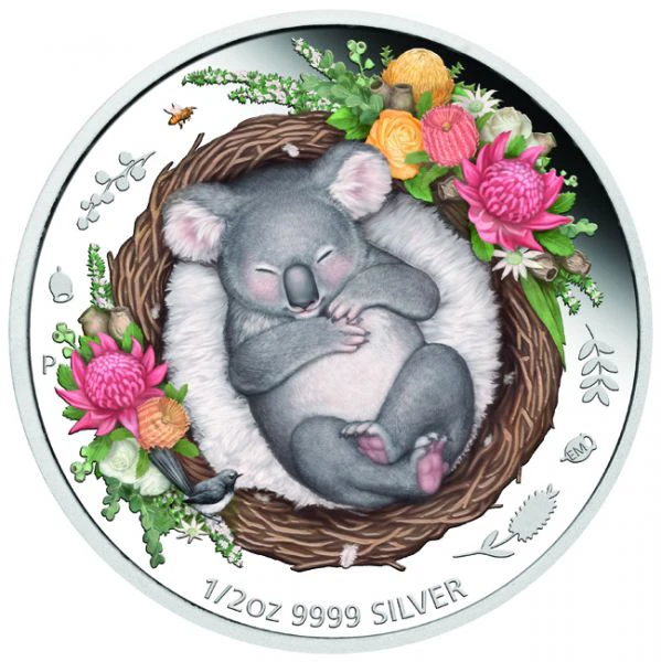 0,50 dolar Stříbrná mince Koala 1/2 Oz