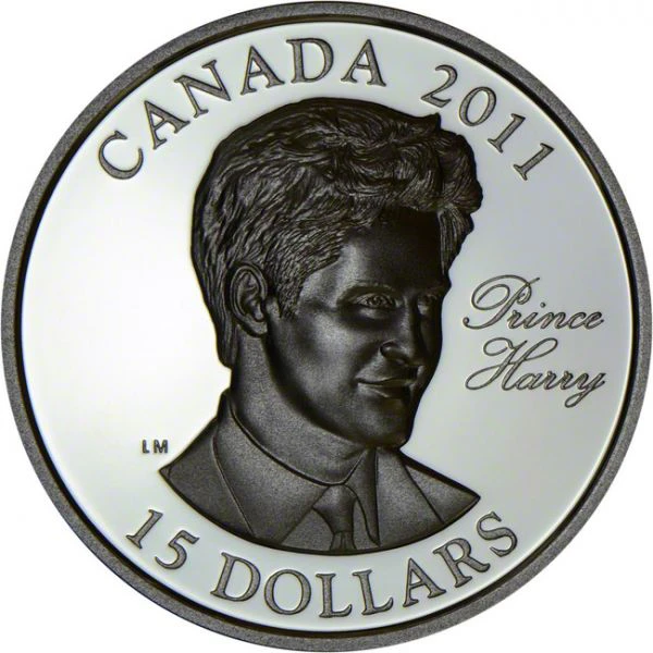 15 dolar Stříbrná mince Britský následník trůnu - Princ Harry PP