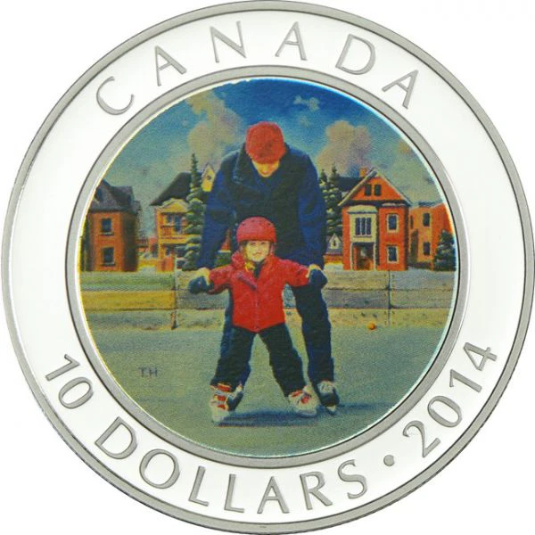 10 dolar Stříbrná mince Bruslení v Kanadě PP