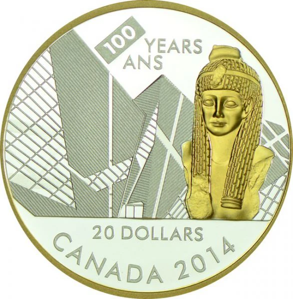20 dolar Stříbrná mince 100 let Royal Ontario Museum PP