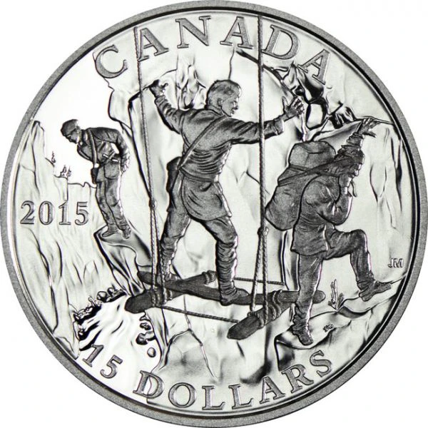 15 dolar Stříbrná mince Objevování divoké řeky PP