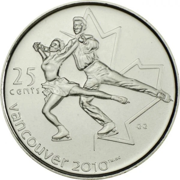 0,25 dolar CuNi Vancouver 2010 - Volné bruslení