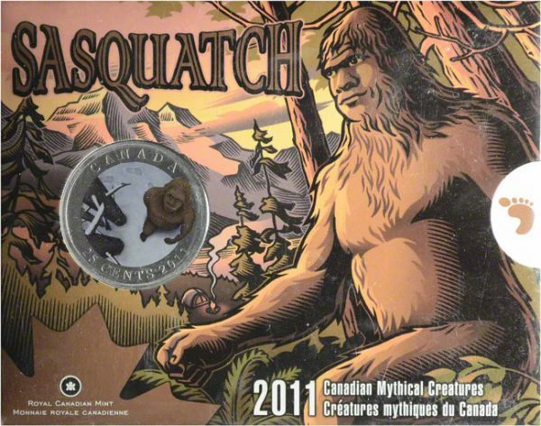 0,25 dolar CuNi Kanadské mýtické bytosti - Sasquatch UN