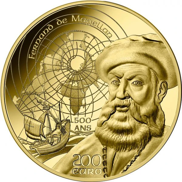 200 Euro Zlatá mince Magalhaes a Manuelský styl 1 Oz
