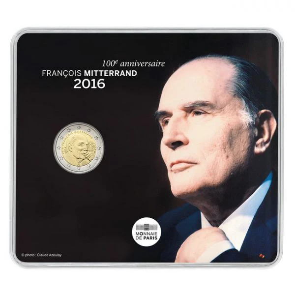 2 Euro CuNi Francois Mitterrand UN